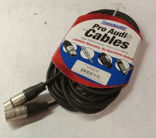 NEW SWEETWATER EXMSS-20 PRO AUDIO CABLES 20' XLRF-XLRM