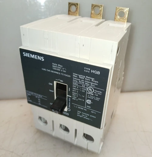 SIEMENS HGB3B050 BOLT-ON CIRCUIT BREAKER 50 AMP 3 POLE 480Y/277V