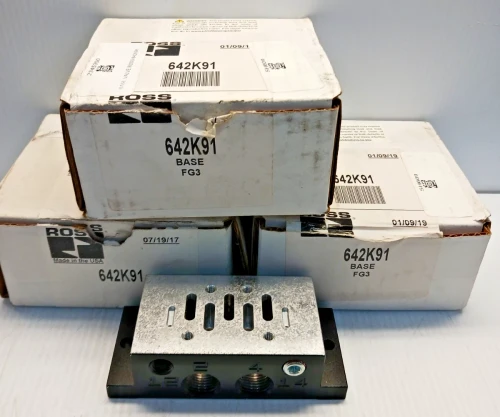 Ross 642K91 Valve Base Lot of 3 New with box