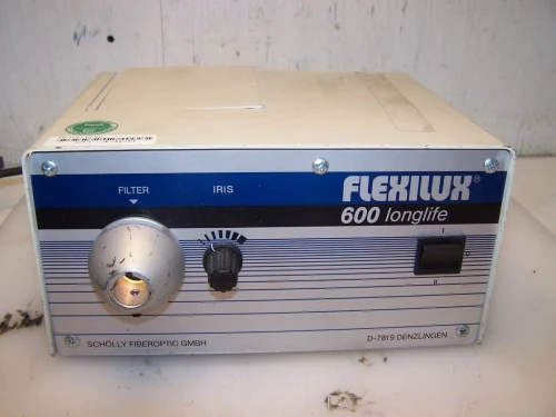 SCHOLLY FIBEROPTIC LIGHT SOURCE FLEXILUX 600 LONGLIFE D-7819 TYPE 600LL