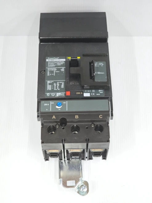 Square D PowerPact 200 Amp I-Line Circuit Breaker 600 VAC 3 Pole 100 kA JJA36200