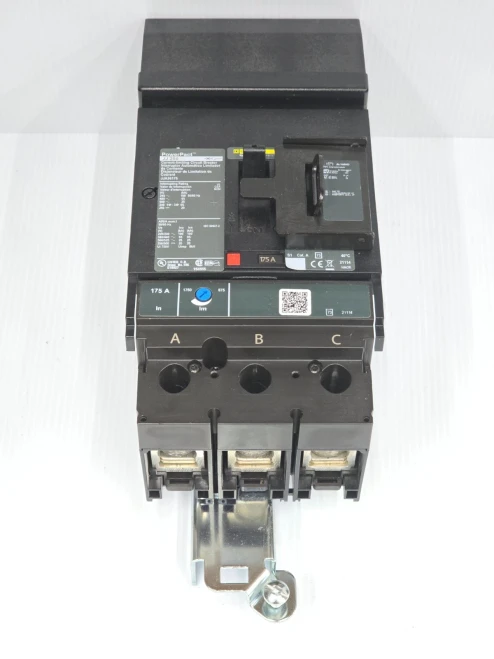 Square D PowerPact 175 Amp I-Line Circuit Breaker 3 Pole 600 VAC 65kA JJA36175YP