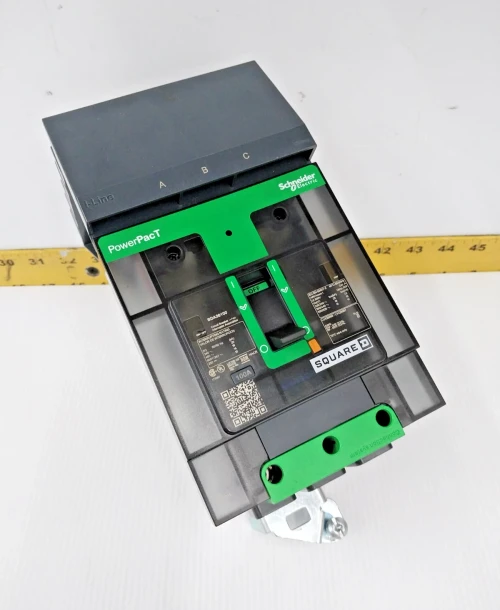 Square D PowerPacT 100 Amp I-Line Circuit Breaker 600Y/347 VAC 3 Pole BDA36100
