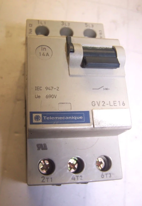 Telemecanique Motor Starter 14 Amp 600 VAC GV2-LE16