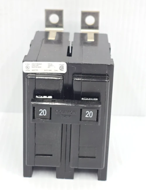 New Eaton 20 Amp Bolt-On Circuit Breaker 120/240 VAC 2 Pole 10 kA BAB2020