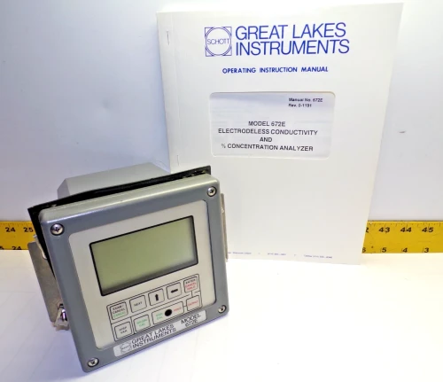 New Schott Great Lakes Instruments Conductivity Analyzer 115V MODEL 672E