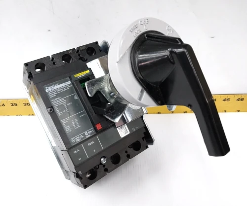 New Square D 15 Amp Circuit Breaker W/ Handle Mech. 600 VAC 3 Pole HLL36015LV