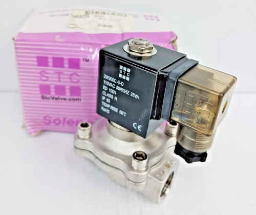 New STC 1/2" Stainless Steel Solenoid Valve 2S160-1/2-3-D-V