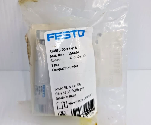 New Festo ADVUL-20-15-P-A Pneumatic 15MM Stroke Double Acting Cylinder