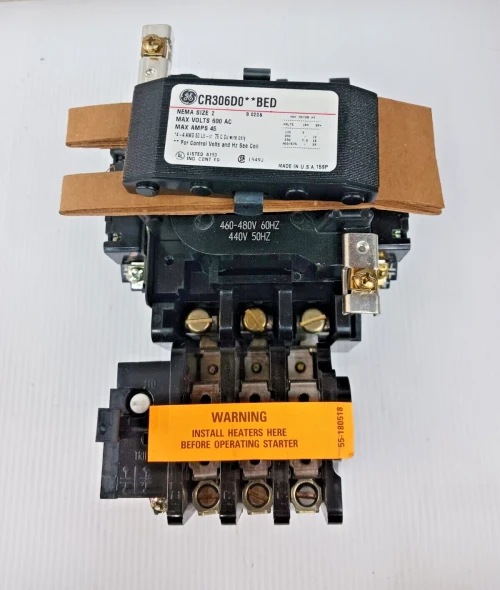 New GE Size 2 Motor Starter 25 HP 600 VAC 45 Amp CR306D0**BED (Flaw)