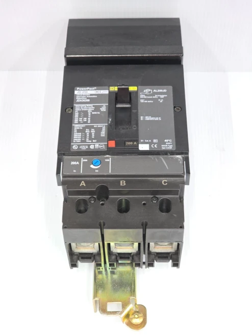 Square D PowerPact 200 Amp I-Line Circuit Breaker 600 VAC 3 Pole 25 kA JDA36200
