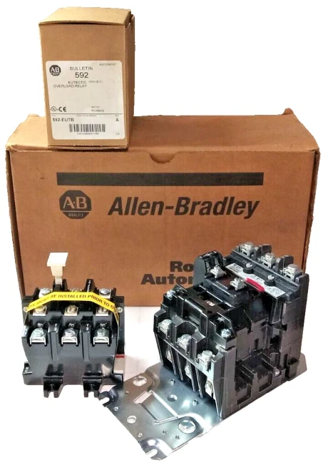 New Allen-Bradley Size 0 Motor Starter 120V Coil 500F-AOD930 / 592-EUTB
