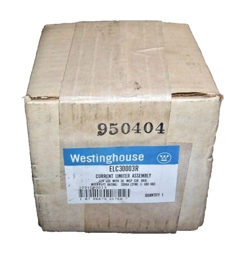 New Westinghouse 3 Amp Current Limiter 600 VAC 3 Pole ELC30003R