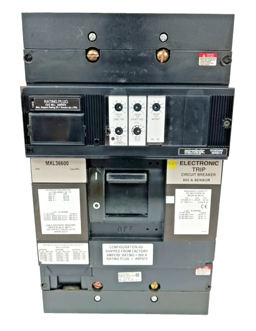Square D 600 Amp Circuit Breaker W/ 600 Amp Trip 3 Pole 600 VAC MXL36600