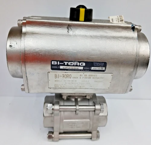 New BI-Torq 2" Stainless Steel Actuated Ball Valve PN63-1000 DN50 BI-105-SS-SR