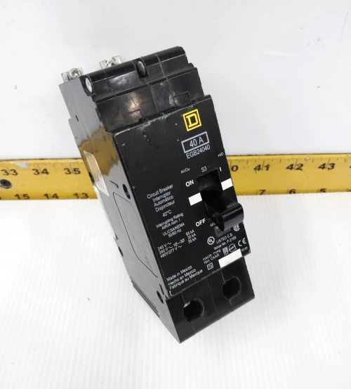 New Square D 40 Amp Bolt-On Circuit Breaker 480Y/277 VAC 2 Pole EGB24040
