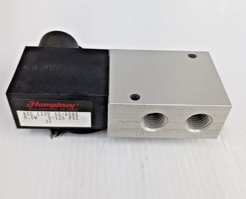 New Humphrey M420 Solenoid Valve 120 Vac 0-125 Psi