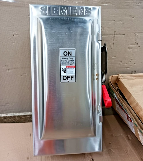 New Siemens 100 Amp Stainless Steel Safety Switch HF363S 3 Pole 600 Vac 4,4x