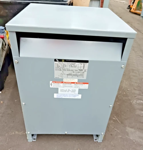 Square D 30 Kva 3 Phase Transformer 480 ▲HV 208y/120 Lv Wye 30T3HFISCUNLP Copper