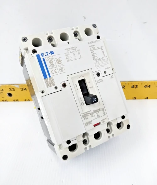 Eaton 60 Amp Circuit Breaker With Shunt Trip 600 VAC 3 Pole PDF23G0060TFFL