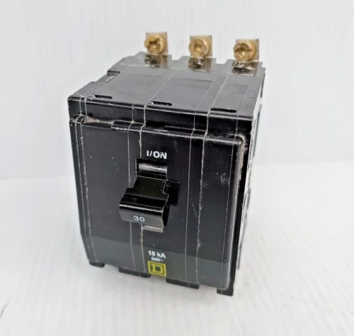 New Square D 30 Amp Bolt-on Circuit Breaker QOB330 3 Pole 240 Vac