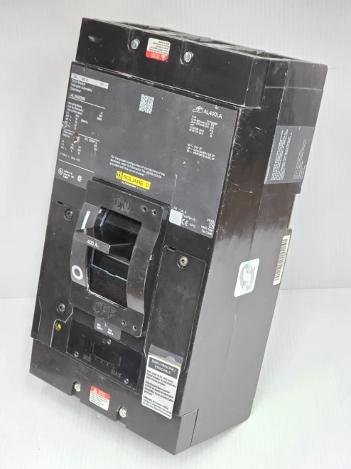 New Square D 400 Amp Circuit Breaker 600 VAC 3 Pole 42 kA LAL36400MB