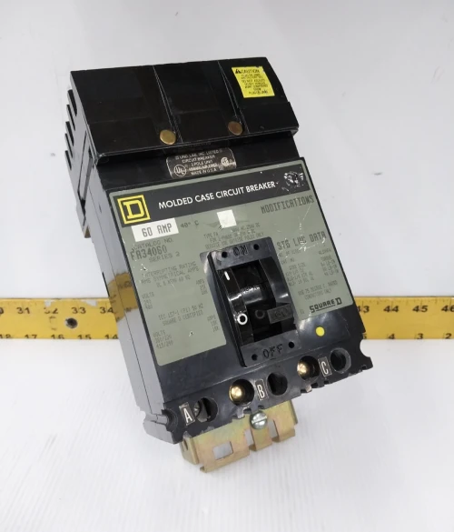 Square D 60 Amp I-Line Circuit Breaker 480 VAC 3 Pole FA34060