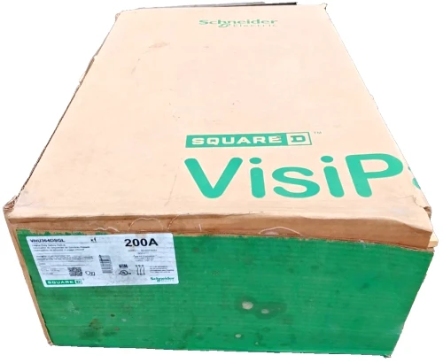 New Square D 200 Amp Non-Fusible SS Safety Disconnect Switch 600 VAC VHU364DSGL