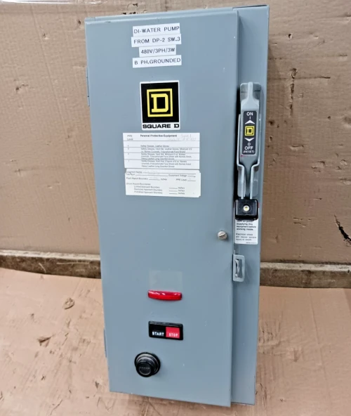 Square D Size 1 Fusible Combination Motor Starter 8538 SCG14 10 HP 120 Vac Coil