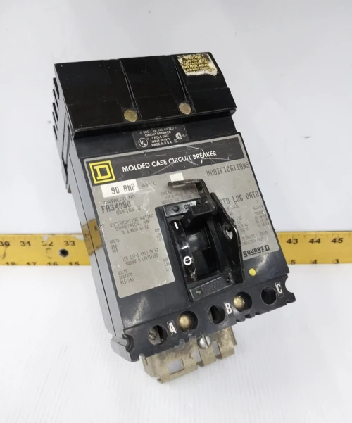 Square D 90 Amp I-Line Circuit Breaker 240/480 VAC 3 Pole FA34090