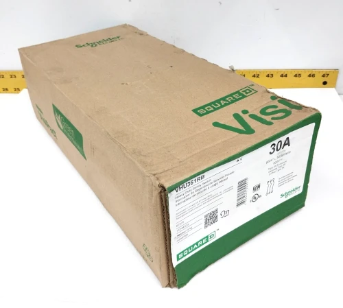 New Square D 30 Amp Non-Fusible Safety Disconnect Switch 3R 600 VAC VHU361RB