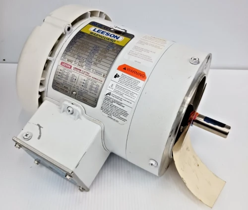 New Leeson 1/3 HP Ac Washdown Electric Motor 1725 Rpm 208-230/460 Vac 56C TEFC