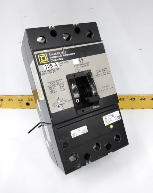 Square D 125 Amp Shunt Trip Circuit Breaker 600 VAC 3 Pole KAL361256168