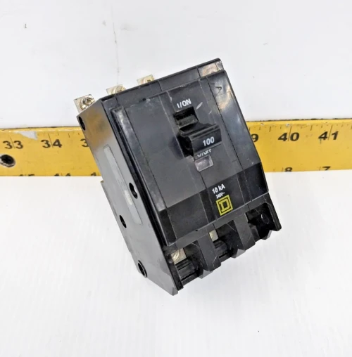Square D 100 Amp Bolt-On Circuit Breaker 240 VAC 3 Pole QOB3100