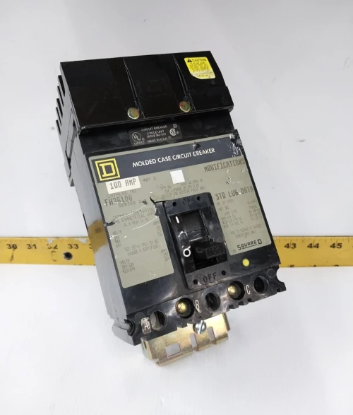 Square D 100 Amp I-Line Circuit Breaker 600 VAC 3 Pole FH36100