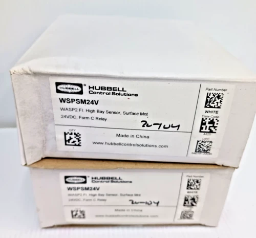 Lot of 2 New Hubbell WSPSM24V WASP2 FI High Bay Sensor 24 Vdc
