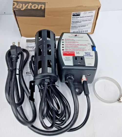 New Dayton 1APP4 Dual Float & Controller No Caged Micro-Reed Float