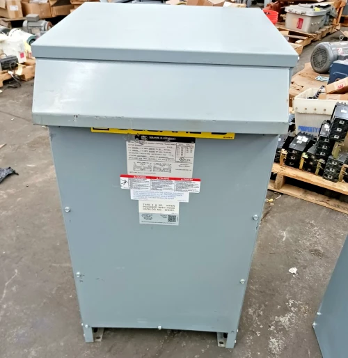 Square D 50 Kva 1 Phase Transformer 240 x 480 HV 120/240 LV 3R Hood EE-50S3H
