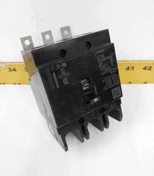 Eaton 20 Amp Bolt-On Circuit Breaker 277/480 VAC 3 Pole GHB3020 (Flaw)