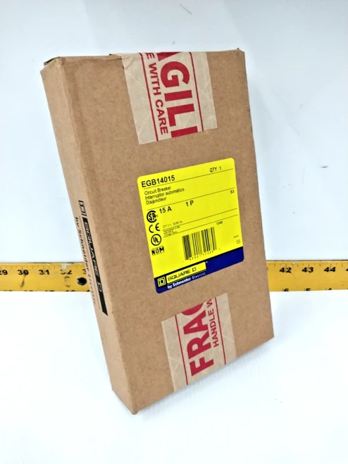 New Square D 15 Amp Bolt-On Circuit Breaker 277 VAC Single Pole EGB14015