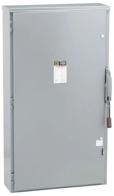 New Square D 400 Amp Non-Fusible Safety Disconnect Switch HU365R 3R Outdoor 600V
