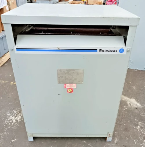 Westinghouse 112.5 kva 3 Phase Transformer 480 Delta HV 208 Y 120 LV V48M28T12H