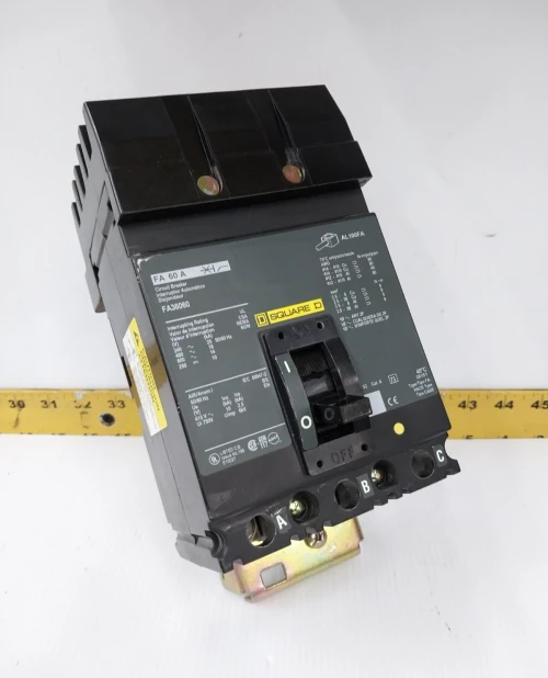 Square D 60 Amp I-Line Circuit Breaker 600 VAC / 250 VDC 3 Pole FA36060 #2