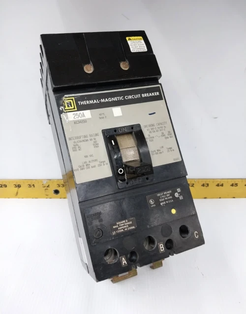Square D 250 Amp I-Line Circuit Breaker 480 VAC 3 Pole KC34250