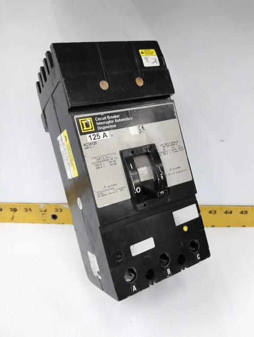 Square D 125 Amp I-Line Circuit Breaker 240/480 VAC 3 Pole KC34125