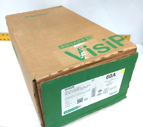 New Square D 60 Amp Fusible Safety Disconnect Switch 600 VAC / VDC VH362N