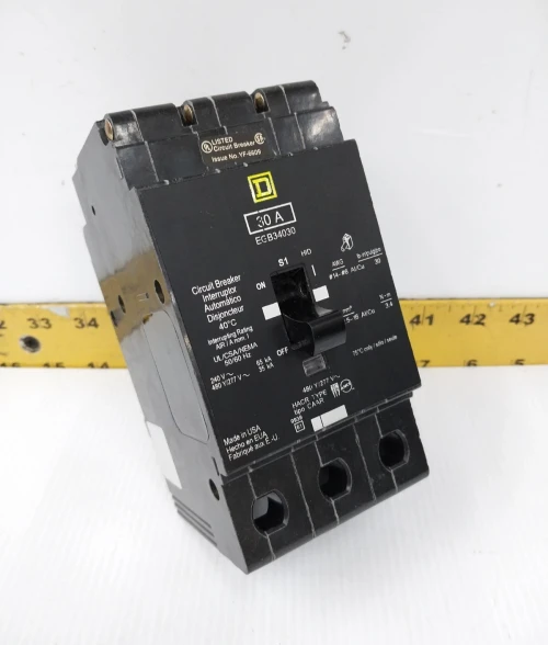 Square D 30 Amp Bolt-On Circuit Breaker 240 / 480Y/277 VAC 3 Pole EGB34030