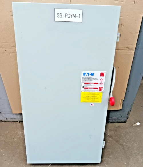 New Eaton 400 Amp Fusible Safety Disconnect Switch 240 Vac 4W/SN DH325NGK