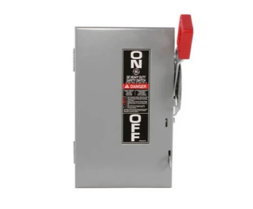 New GE 30 Amp Fusible Safety Disconnect Switch 240 VAC 2 Pole 3 Wire TH3221