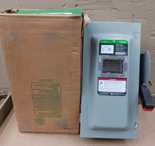 New Square D 60 Amp VisiPact Fusible Safety Switch 3 Pole 600 VAC VHU362